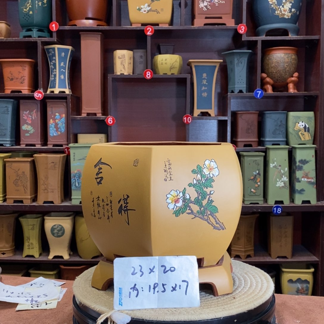紫砂花盆紫砂花盆