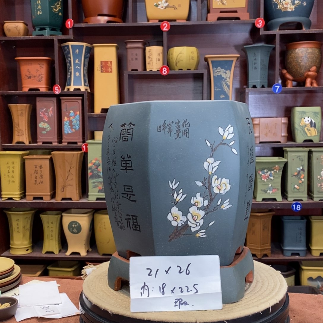 紫砂花盆紫砂花盆