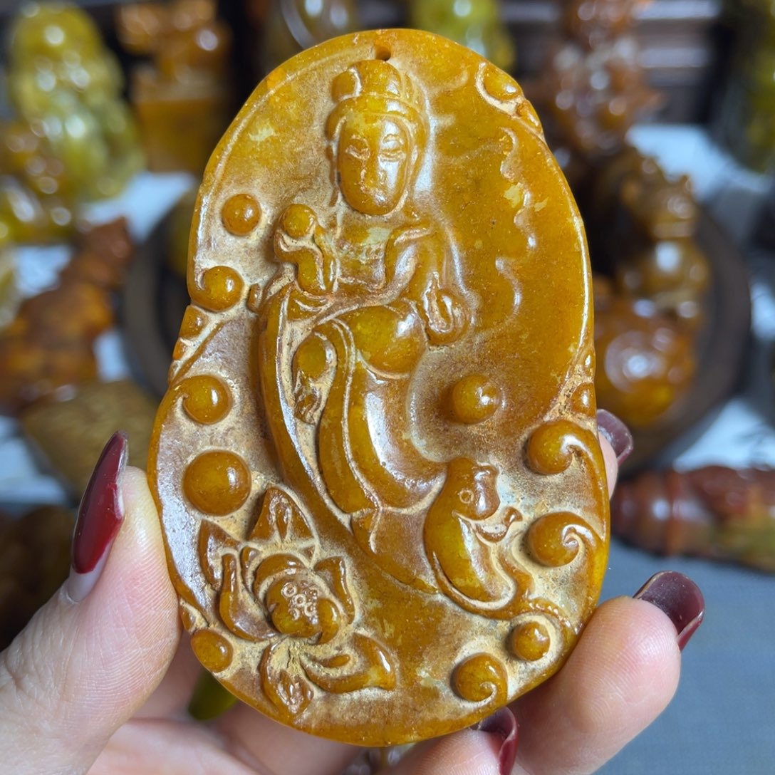 蛇纹石玉合金颈饰