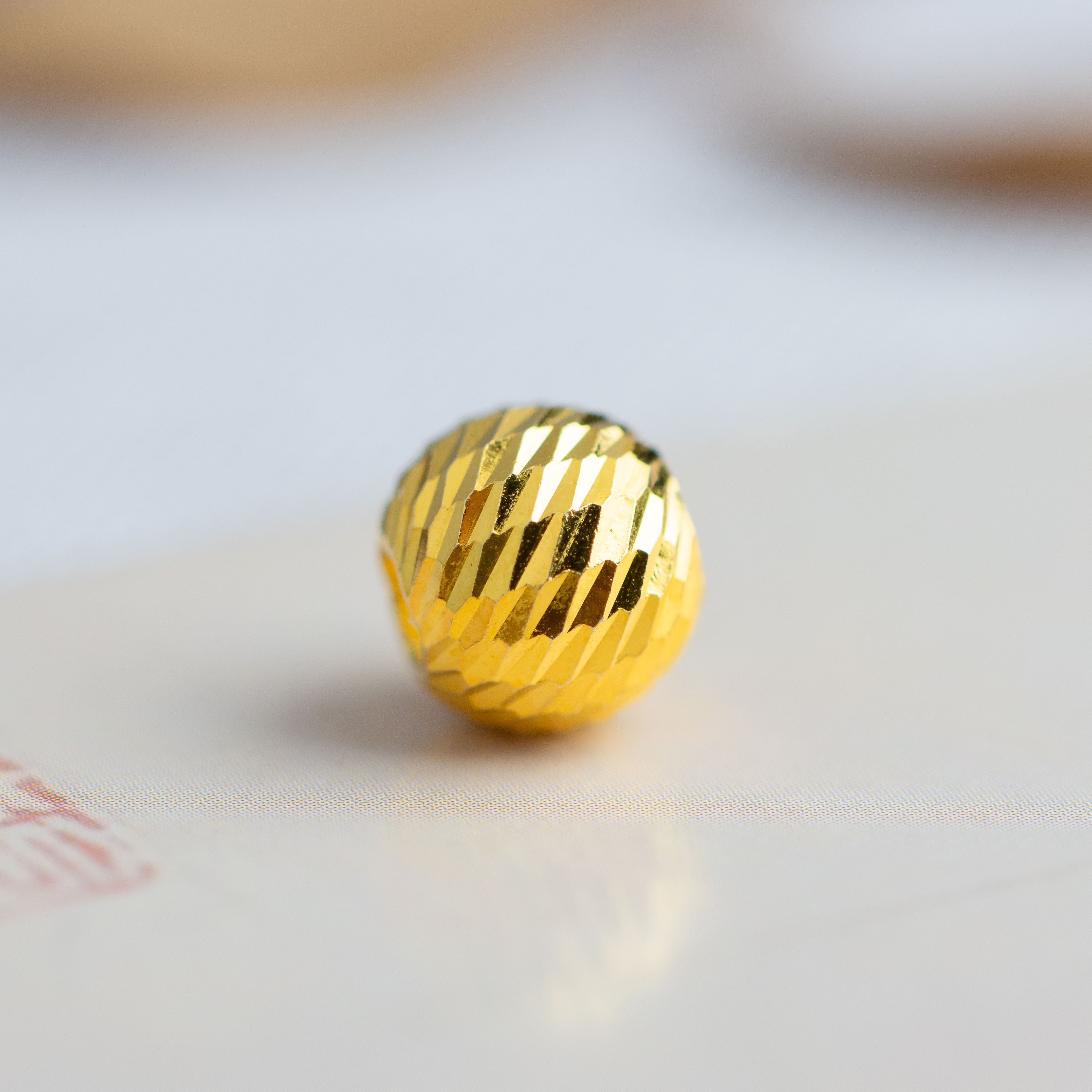 吊坠足银 足银切割面圆珠小巧女款吊坠 不含链