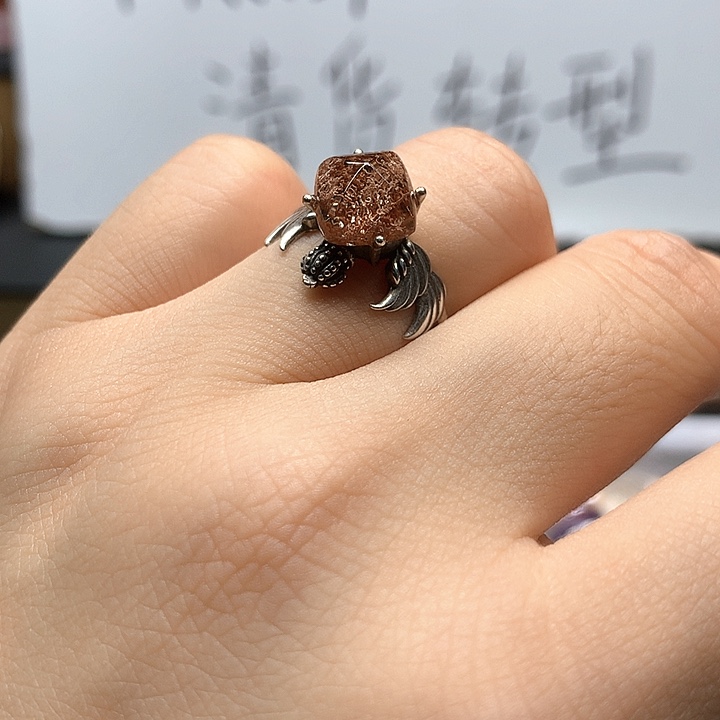 银S925镶嵌戒指水晶水晶