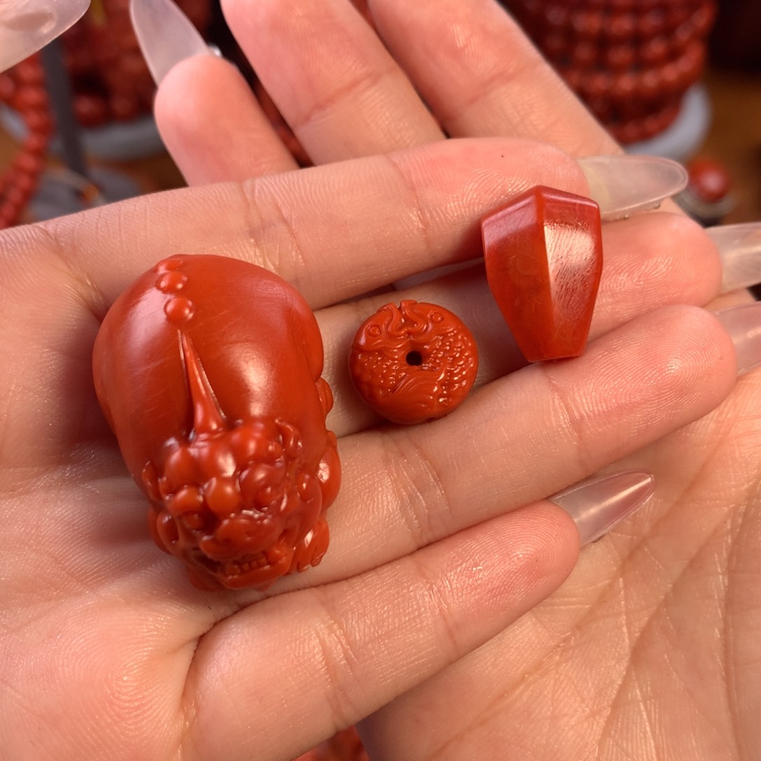 南红玛瑙配饰未镶嵌雨*