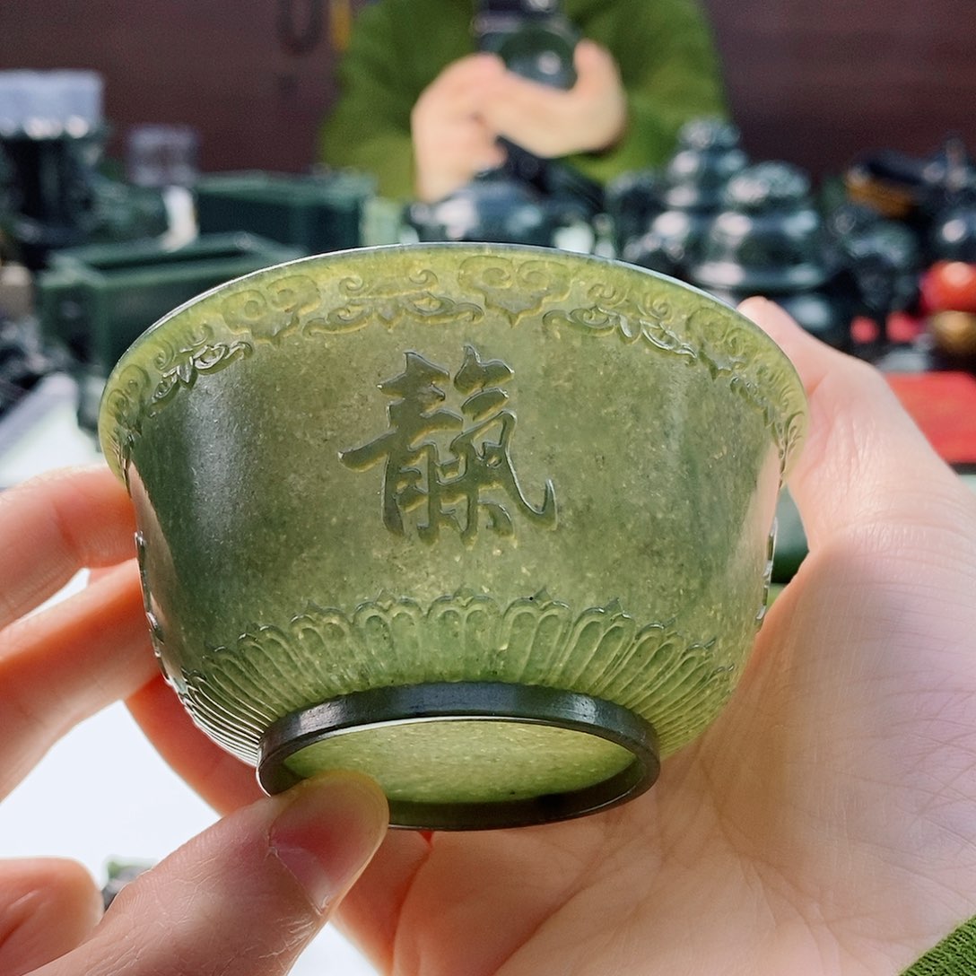 和田玉（青玉）把件未镶嵌