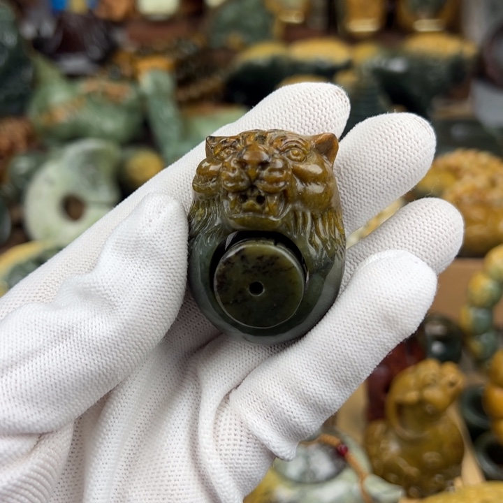 岫岩河磨玉（透闪石质玉）戒圈未镶嵌用****5