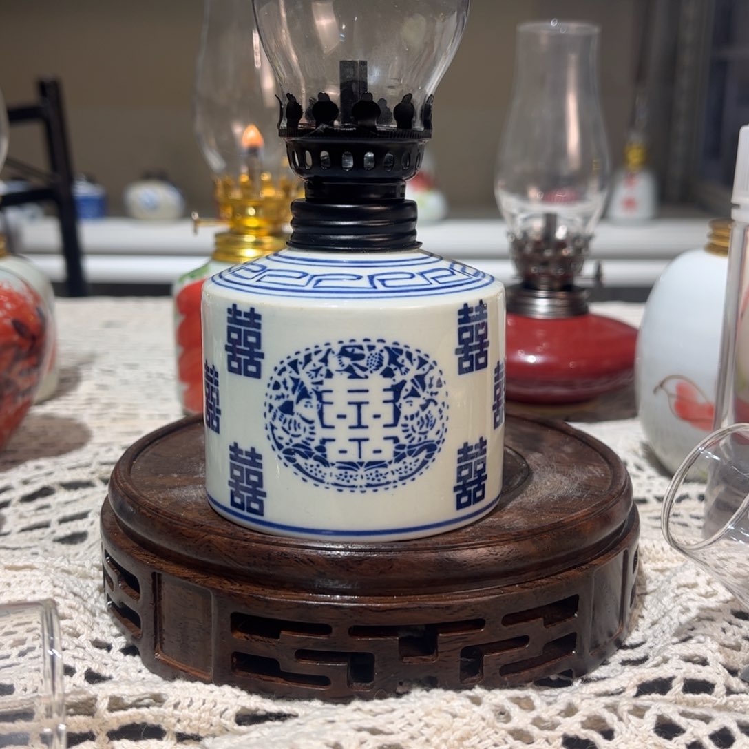 摆件景德镇陶瓷香薰灯