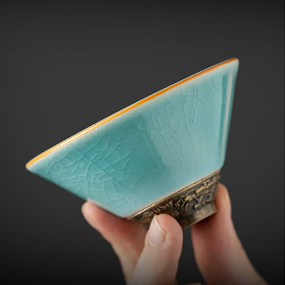 冰花斗笠杯茶杯茶具DC-838