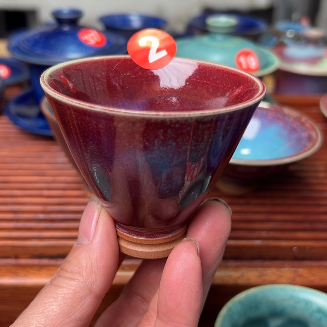 手工制作钧窑茶器