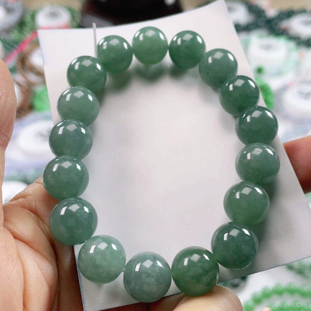 翡翠戒指未镶嵌天然翡翠手串11mm