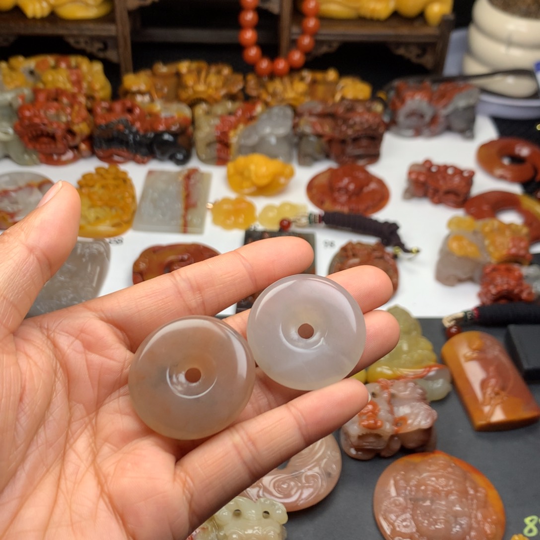 石英质玉（黄龙玉）挂件未镶嵌