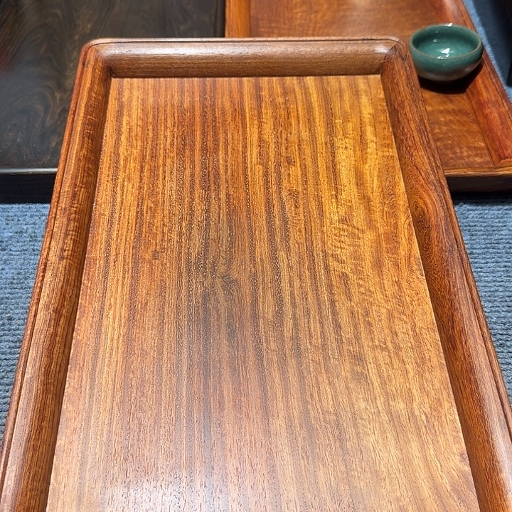 香榧木缅甸花梨木托盘