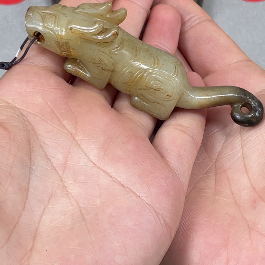 和田玉（糖玉）颈饰未镶嵌雲*揚