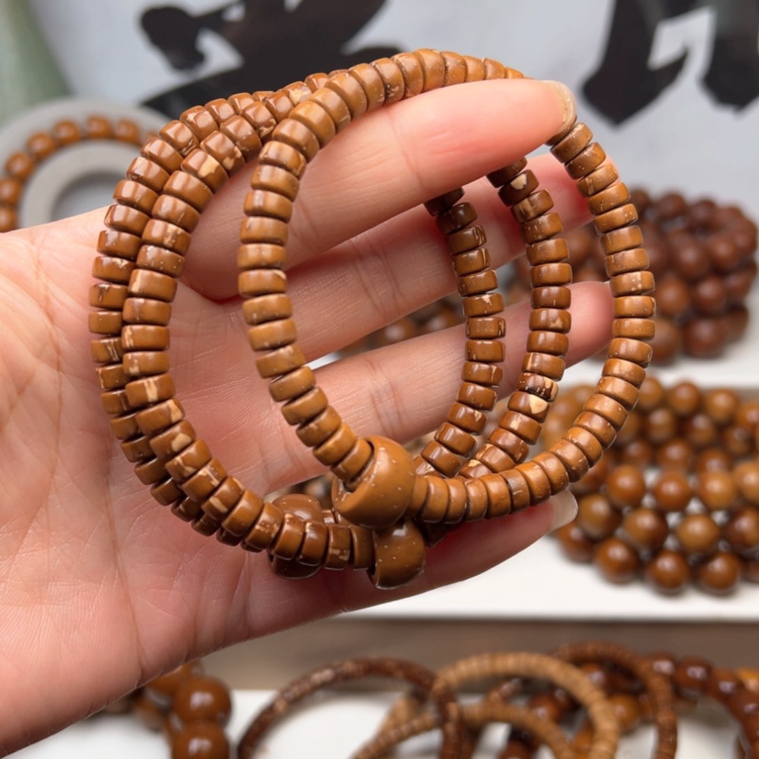 紫金鼠手串7x3.5纯肉实心花皮药片练手款