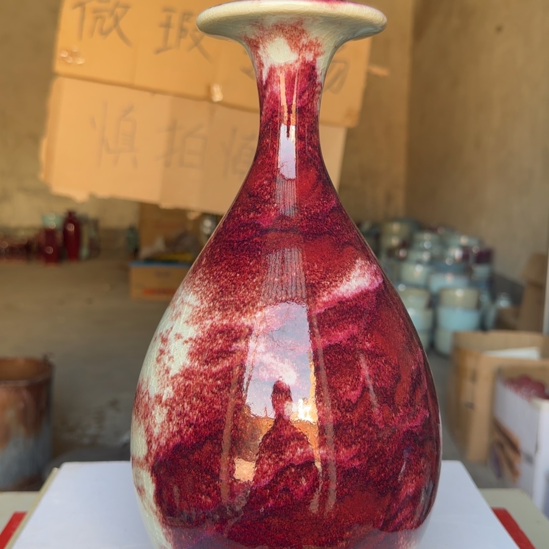 陶摆件郑家钧窑微瑕