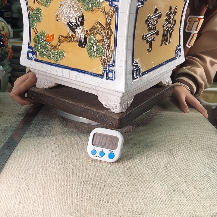 上***人泳坤堂石湾花盆陶瓷