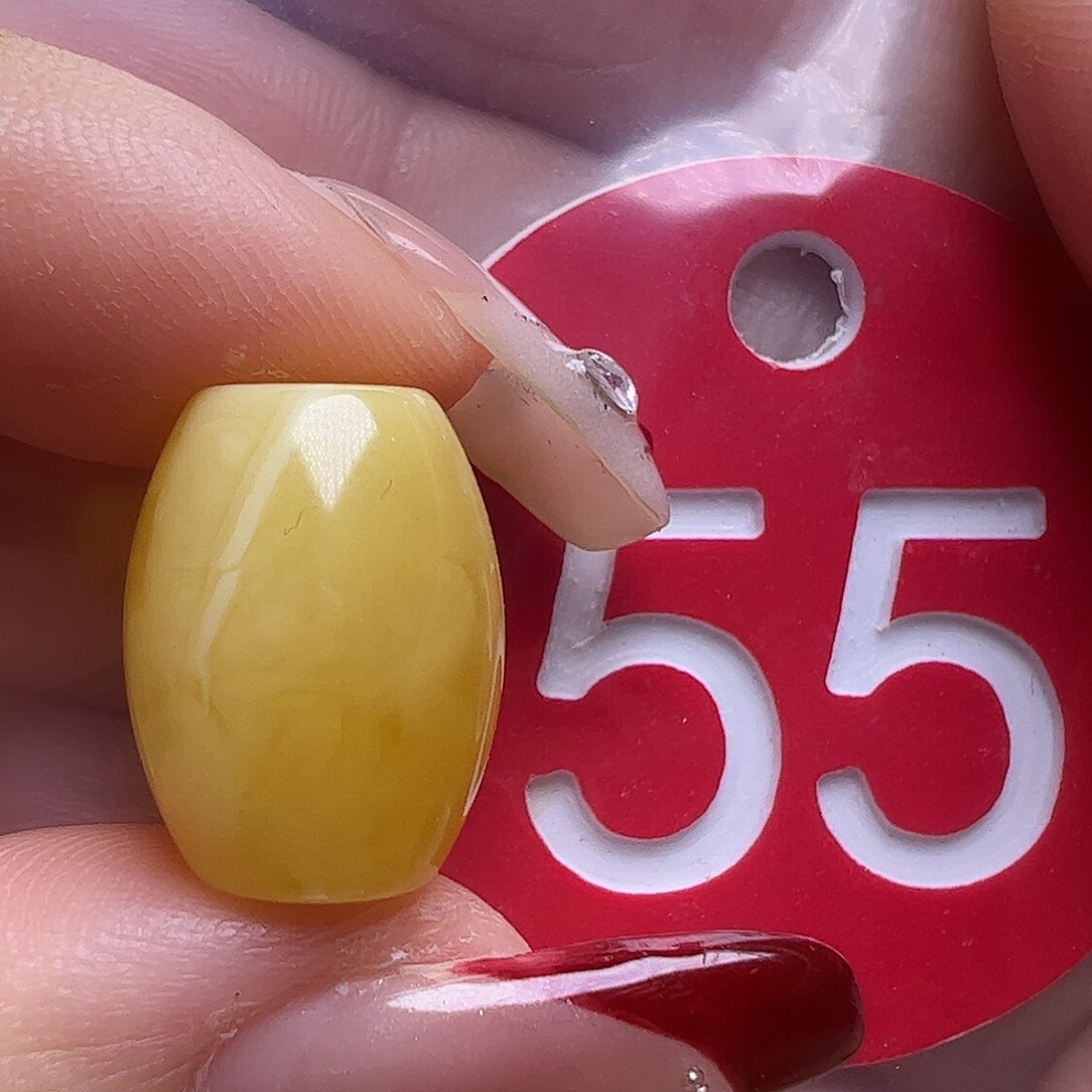 蜜蜡未镶嵌珠宝奇石11.5mm桶珠