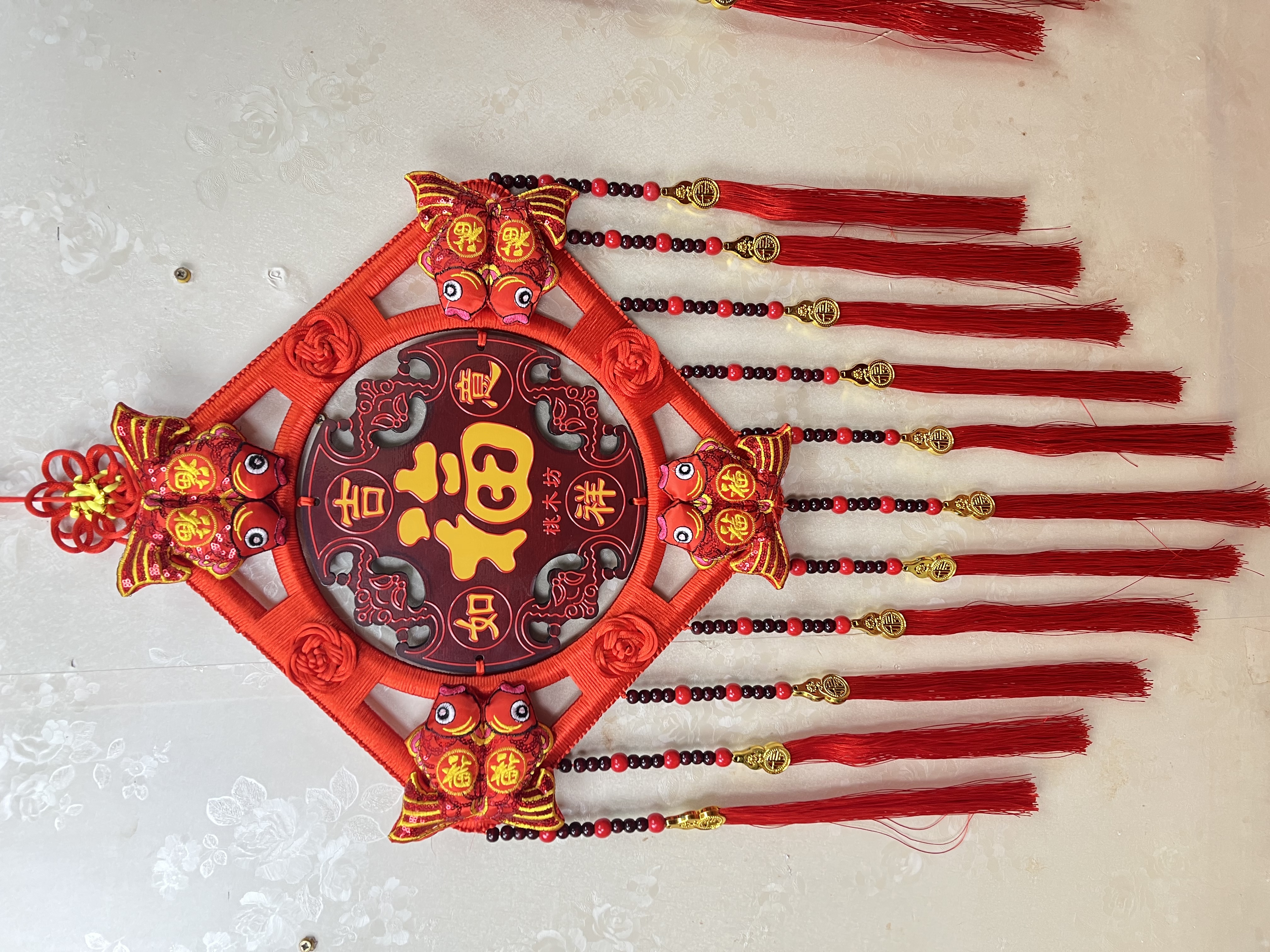 【厂家直销】宽46CM高120CM大号中国结福字客厅电视背景墙装饰