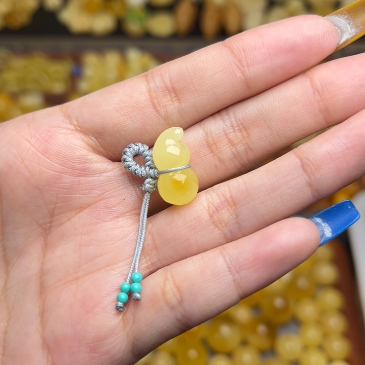 蜜蜡未镶嵌珠宝奇石微瑕福利天然蜜蜡葫芦