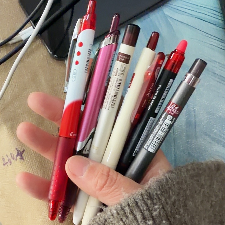 百樂紅筆套裝6支裝111