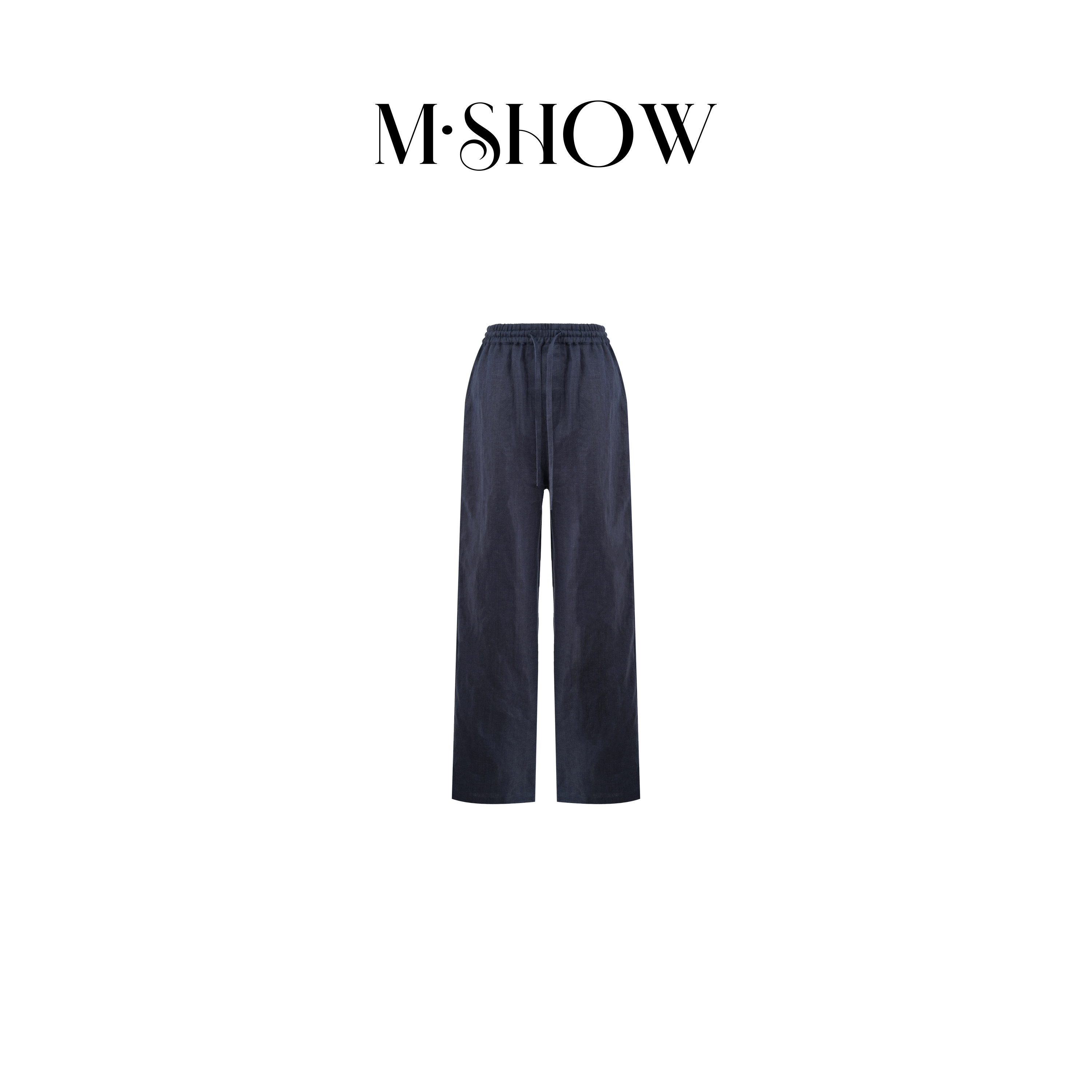 【墨秀男装】100%亚麻6支时尚简约男士休闲直筒裤5209K