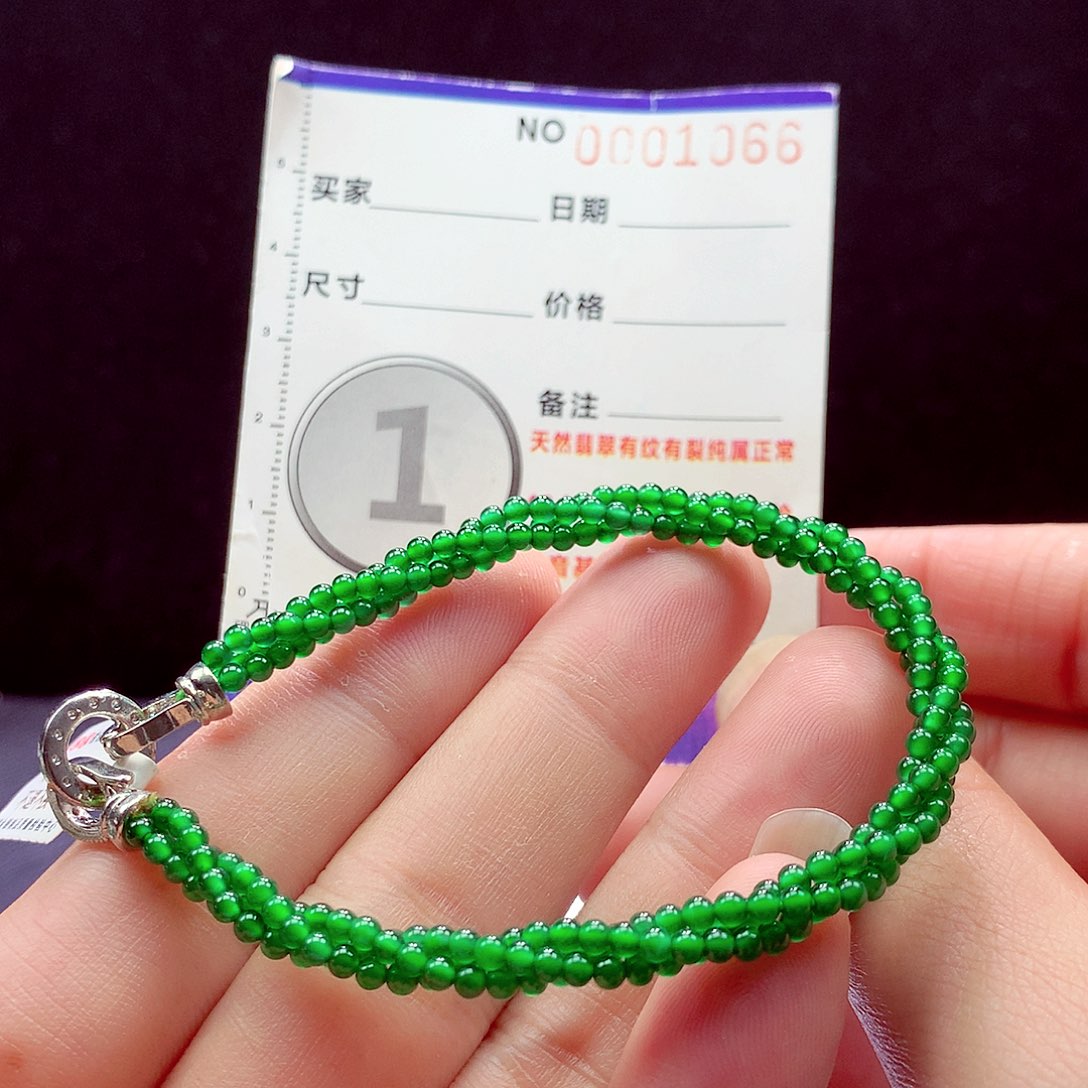 未镶嵌手链翡翠手链