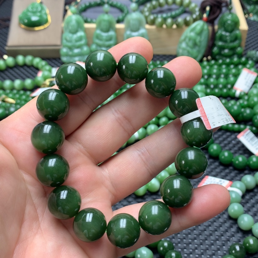 【闪购商品】手链未镶嵌和田玉（碧玉）