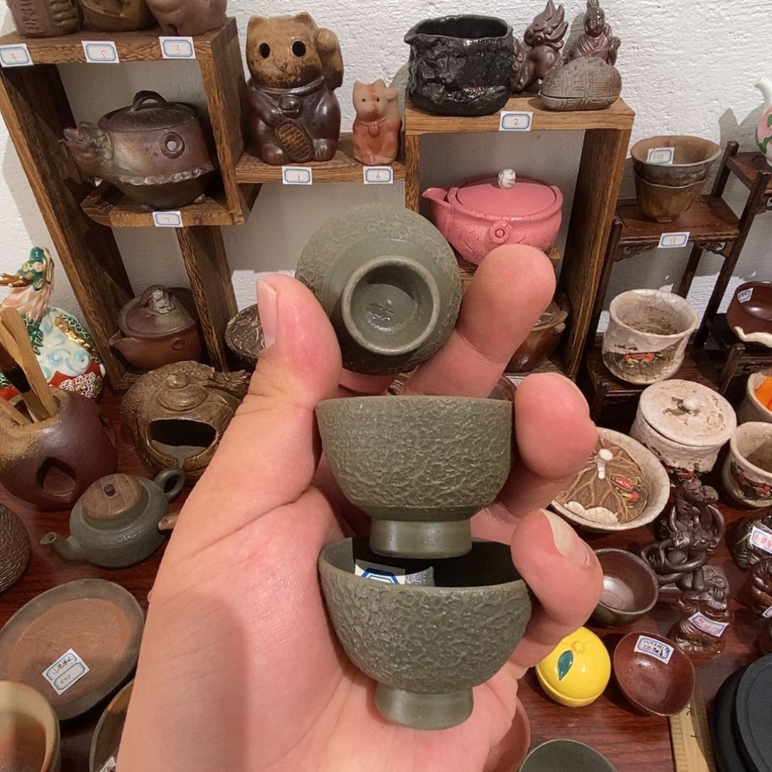 青备前一口杯喜欢的老板下单就行