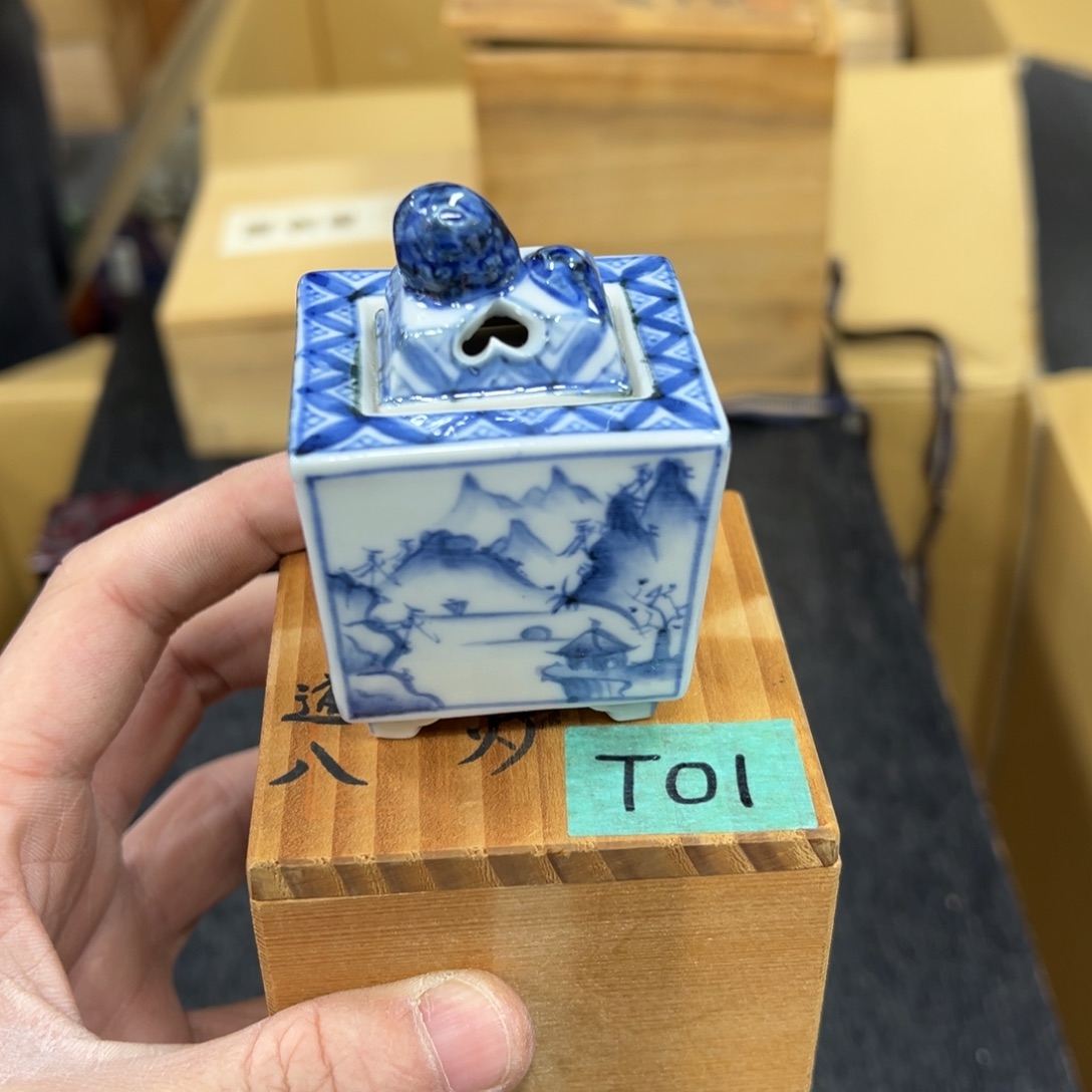 陶瓷日本中古工艺品摆件