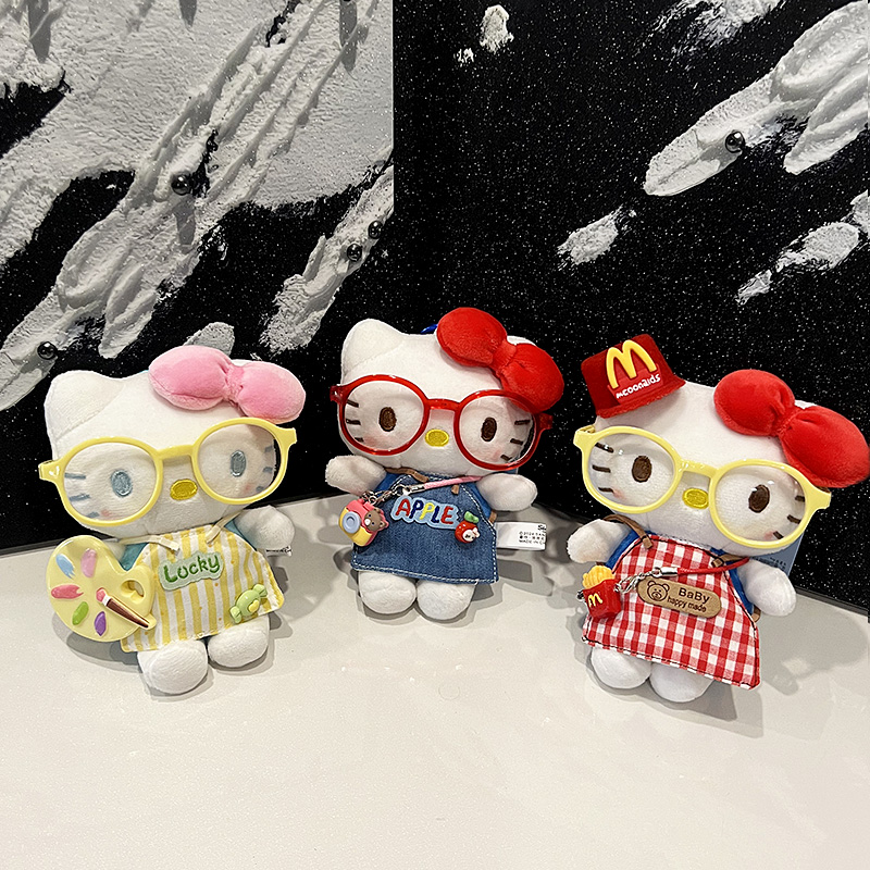 新款厨师画家麦当当系列kitty合集 可爱包包挂饰挂件 卷毛猪