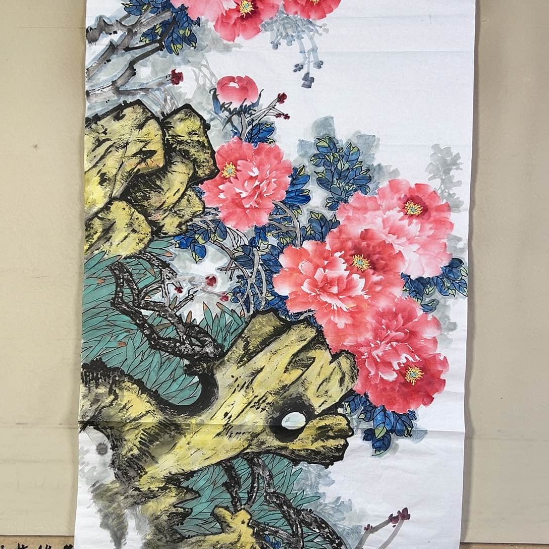 国画143 花鸟在此鸣叫时还要一