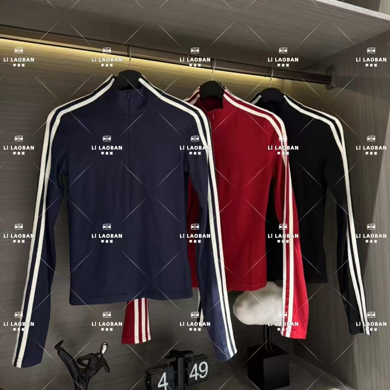 2025早秋新款高领半拉链修身侧条长袖外套（衣长55左右）