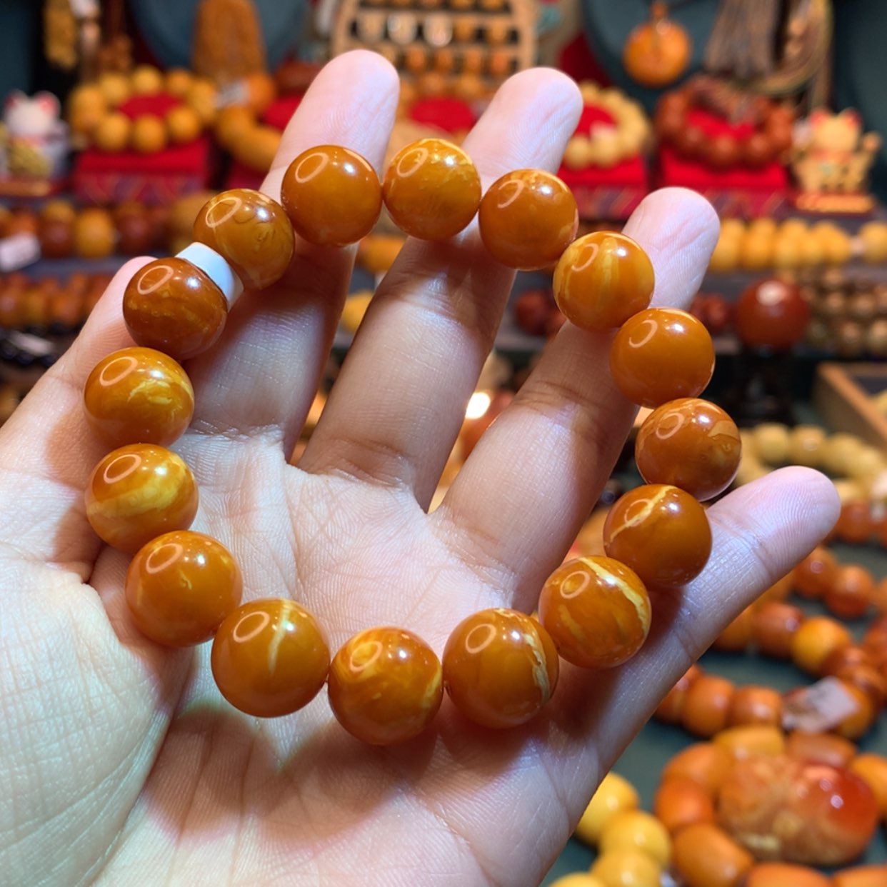 【闪购商品】蜜蜡手串未镶嵌风****$蜜蜡手串