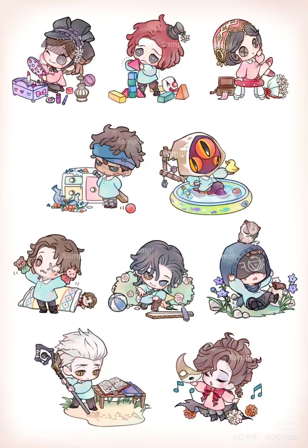 【拆包】日谷第五人格幼稚园拍立得/吧唧3弹【代拆】正版收藏卡牌盲盒