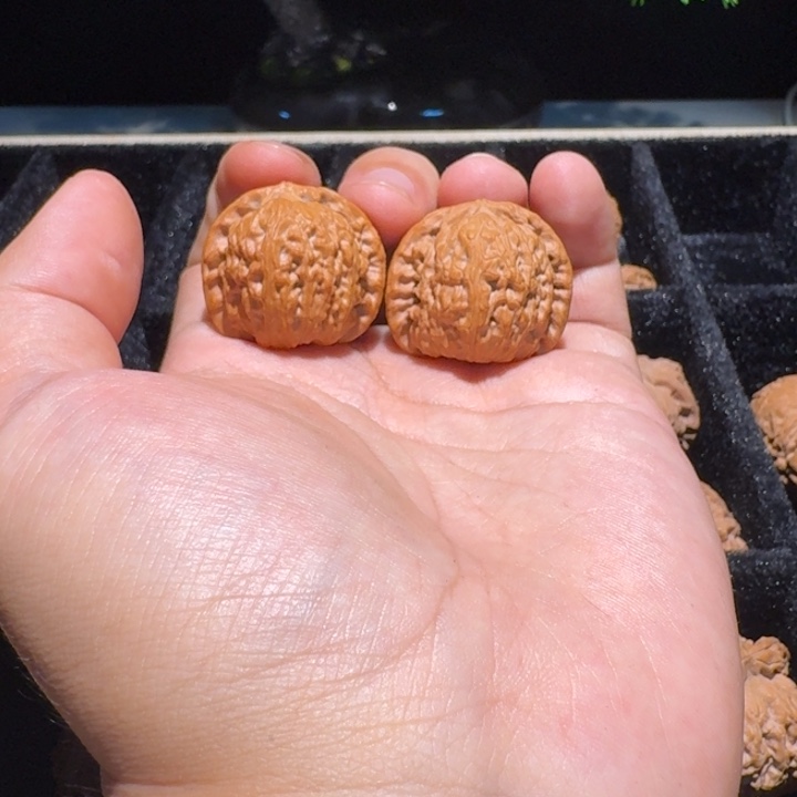 吊坠文玩核桃白狮子