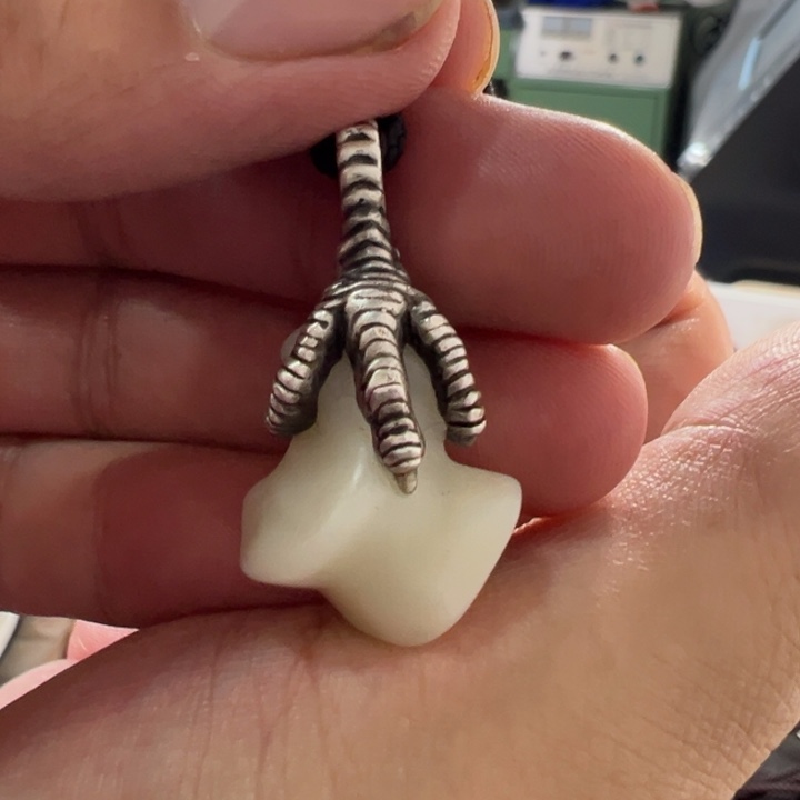 颈饰银S925镶嵌和田玉