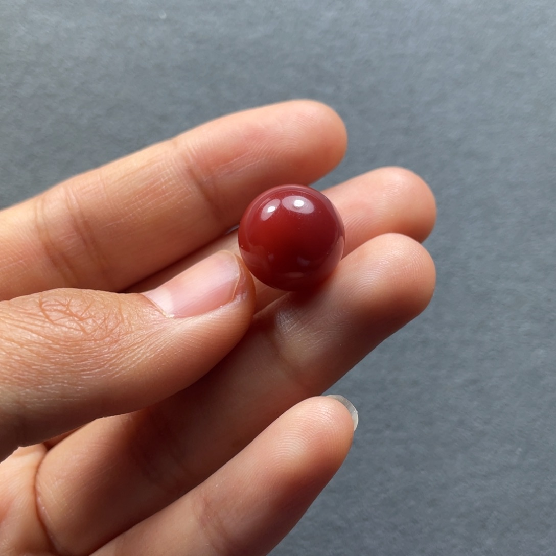 南红玛瑙配饰未镶嵌13.7mm