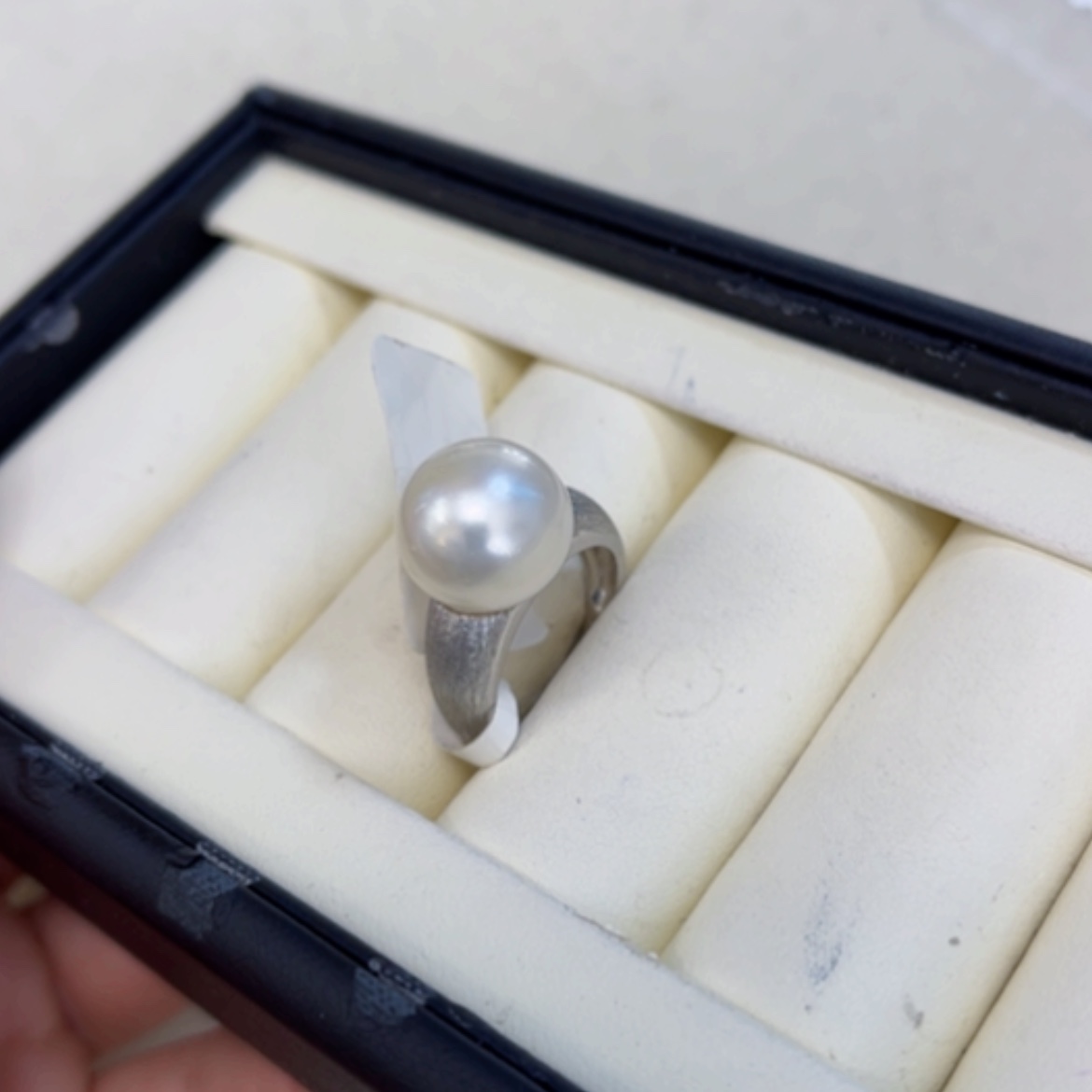 【闪购商品】海水珍珠戒指未镶嵌12-13mm澳白