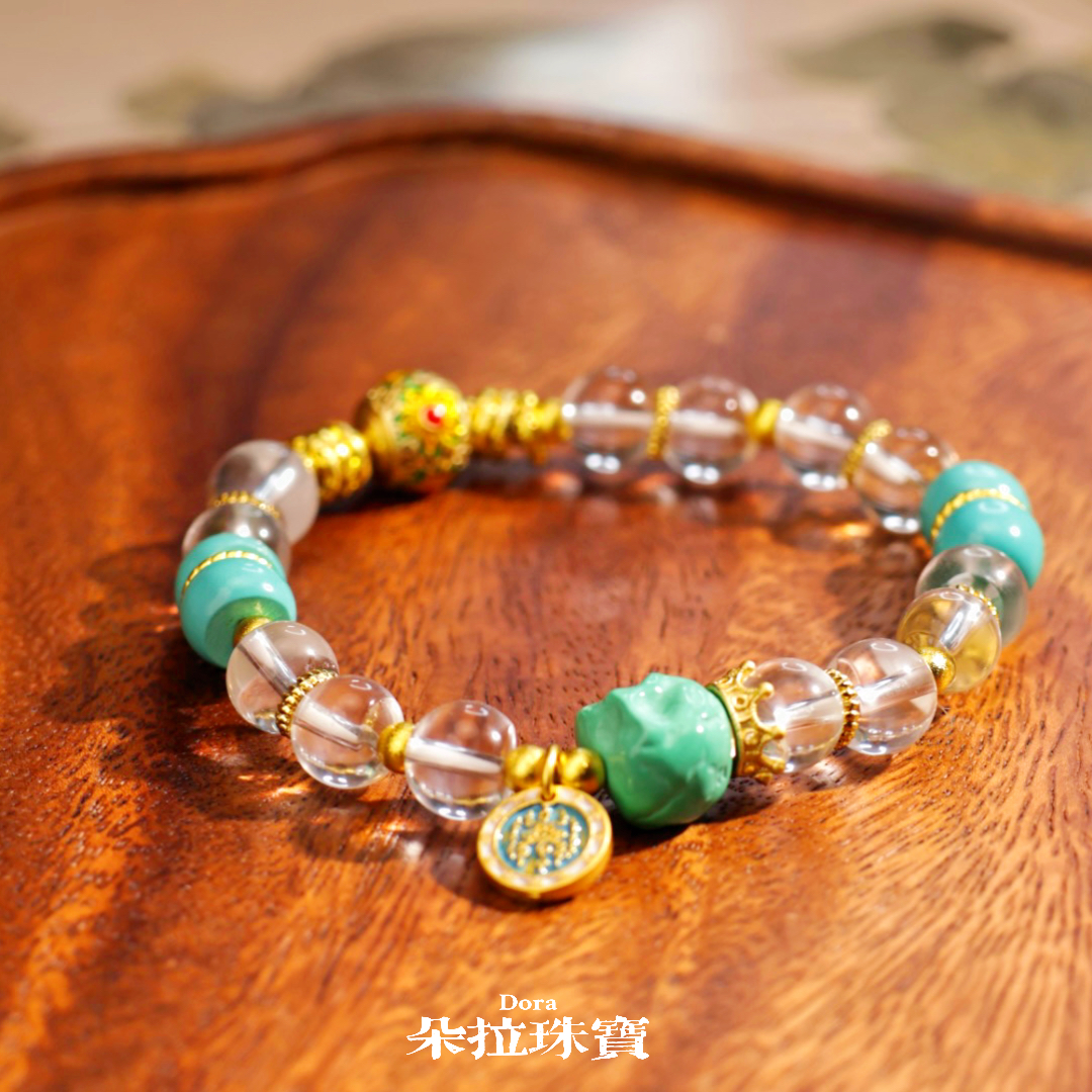 朵拉珠宝 A2-2794 白水晶手串多样性发其一