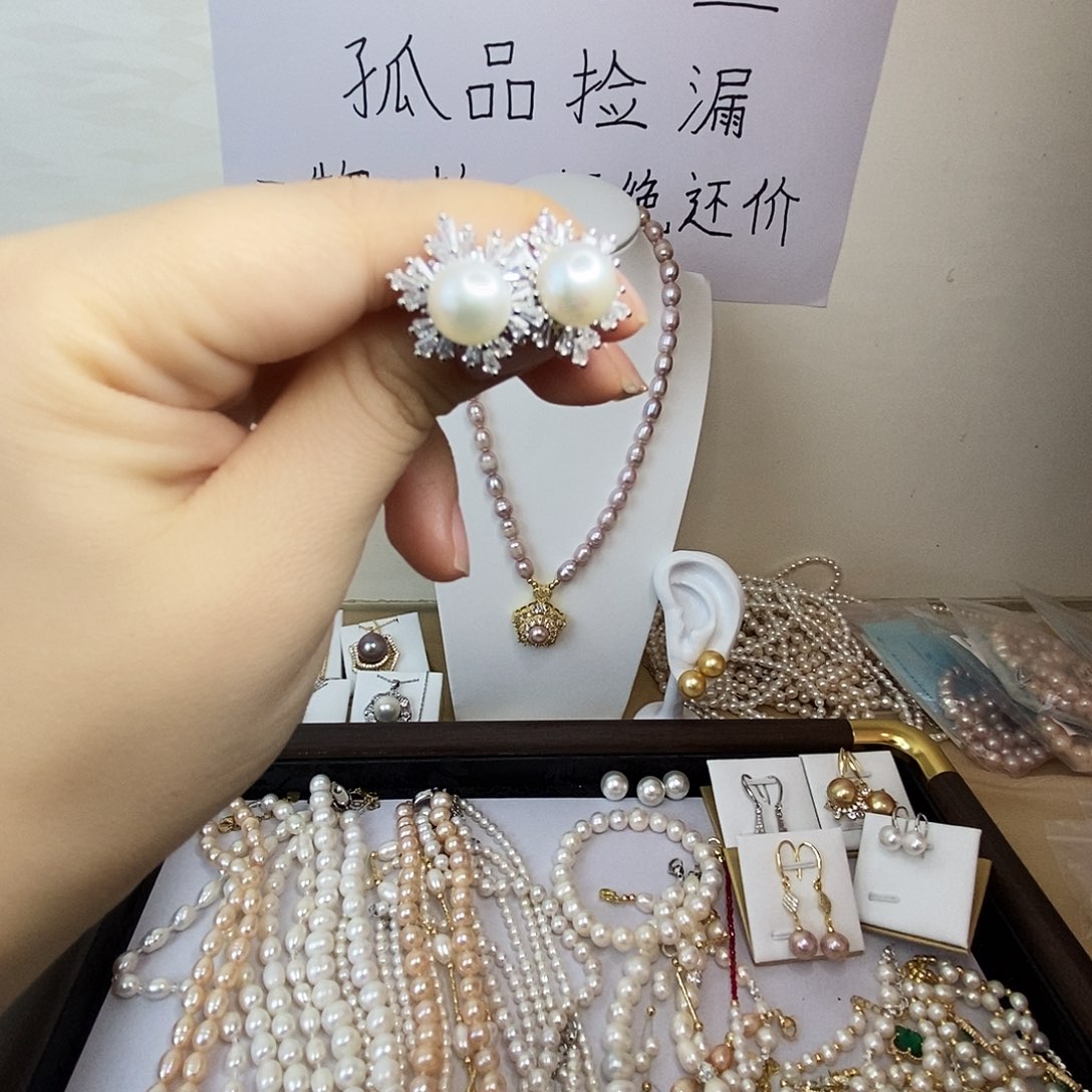 耳饰淡水珍珠钛钢