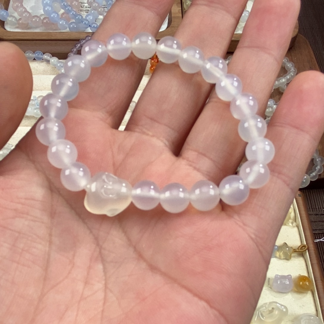 玛瑙/玉髓未镶嵌手链