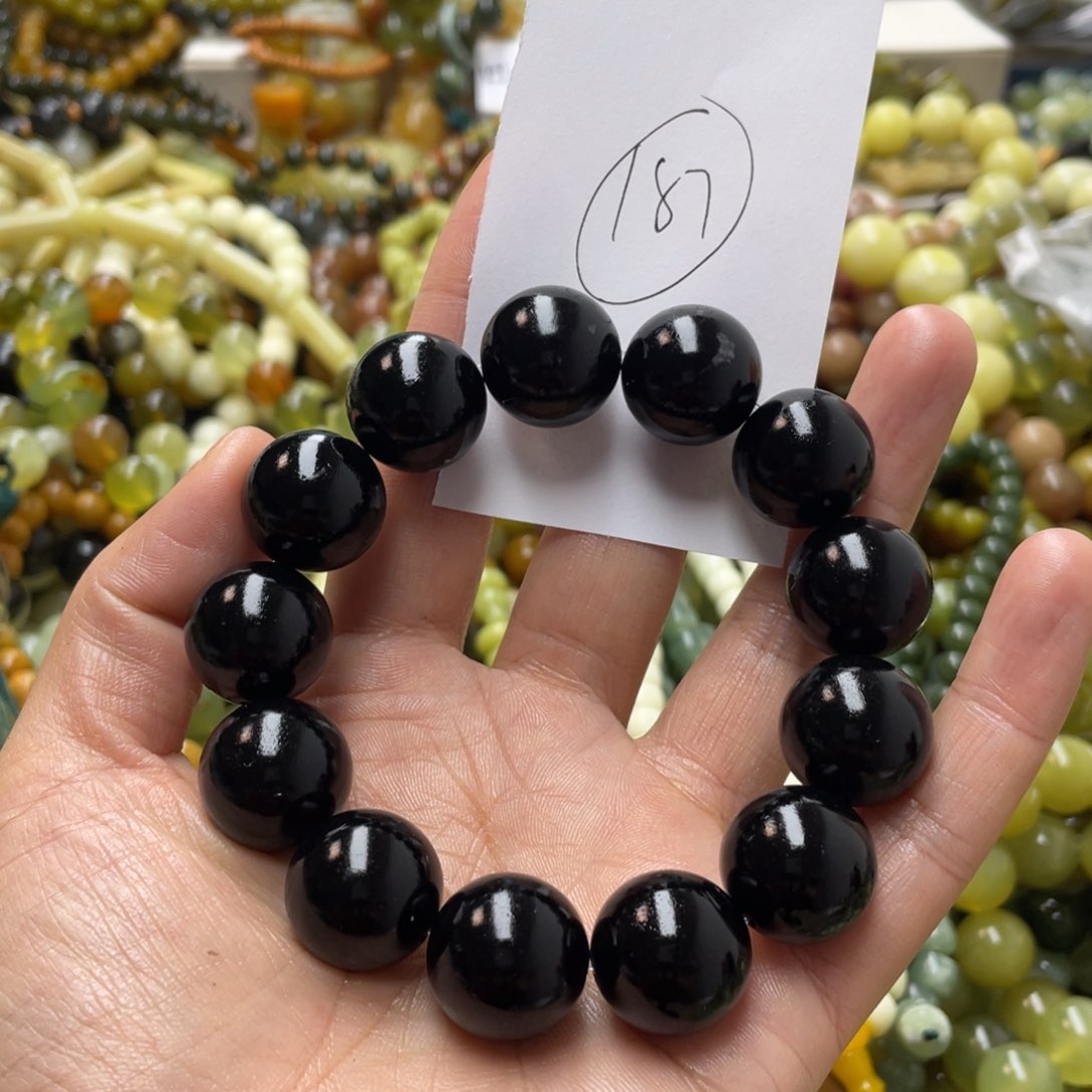 蛇纹石玉手链未镶嵌