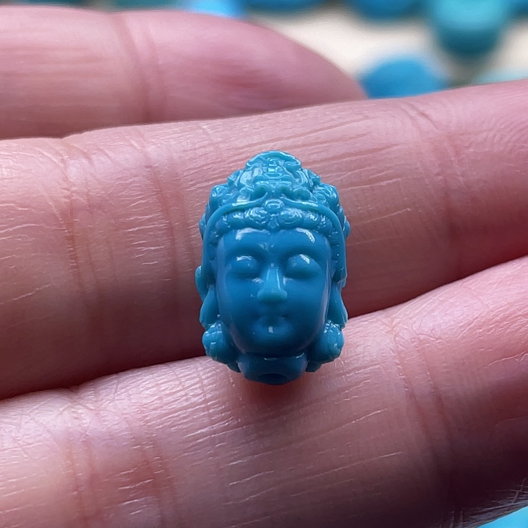 绿松石未镶嵌颈饰卡9-13-8