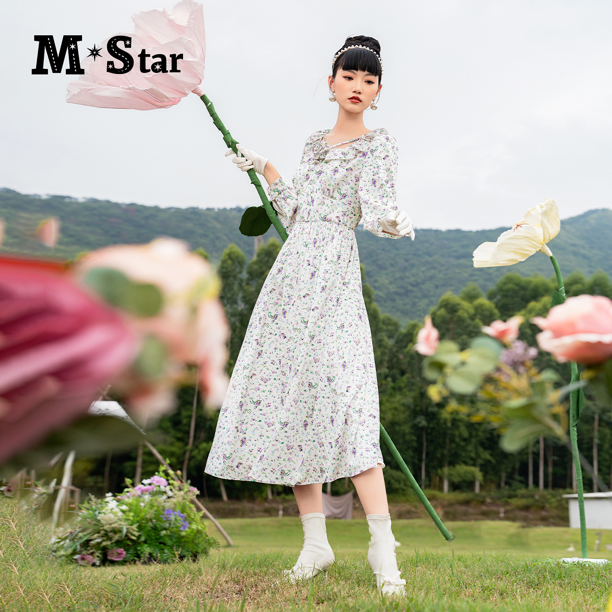 【蜜思仝】M-Star气质碎花连衣裙SFEL112645