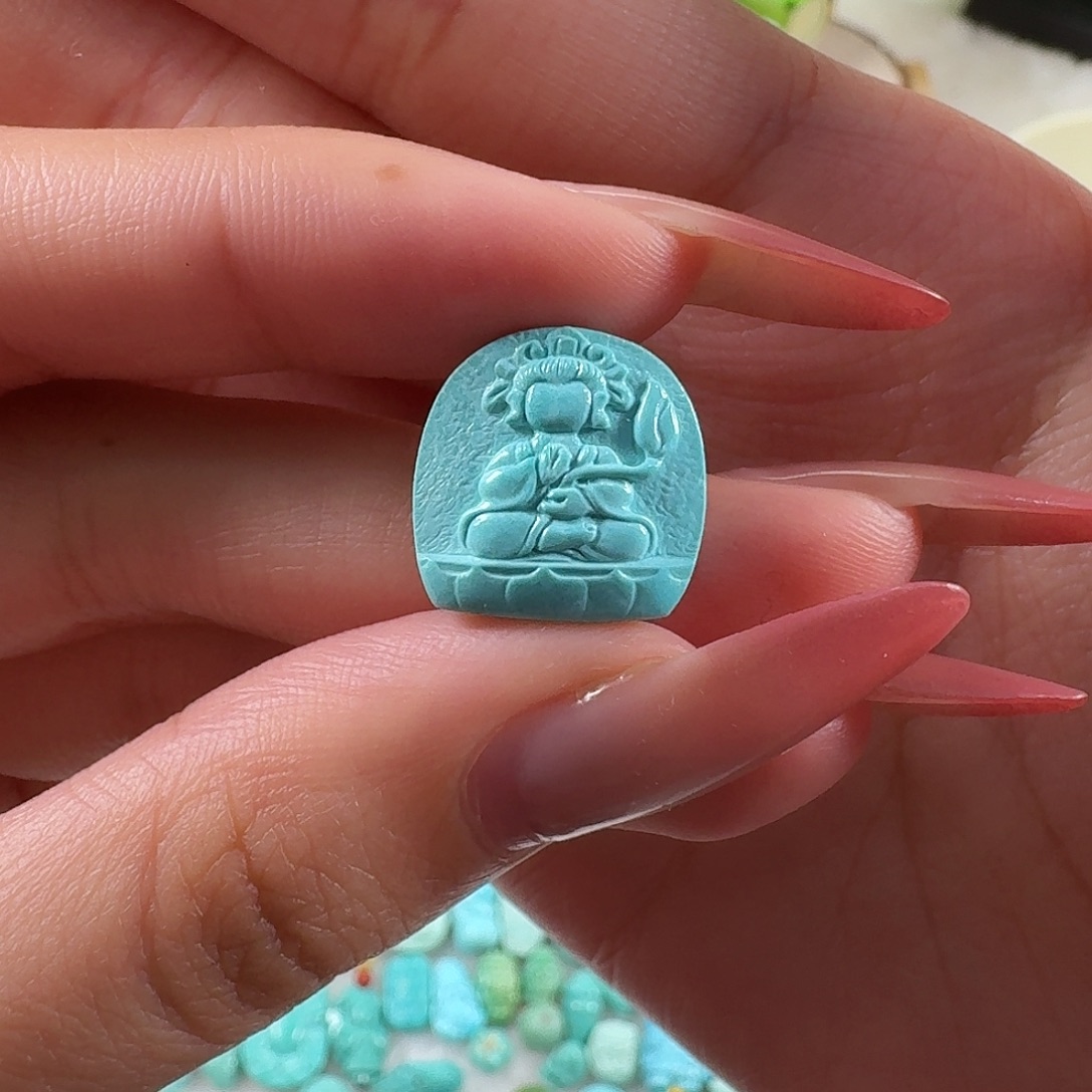 绿松石未镶嵌吊坠(不含链)无相