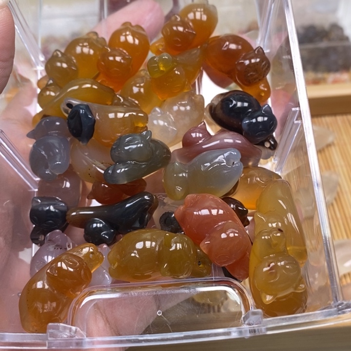 未镶嵌颈饰玛瑙/玉髓特色趴趴猫