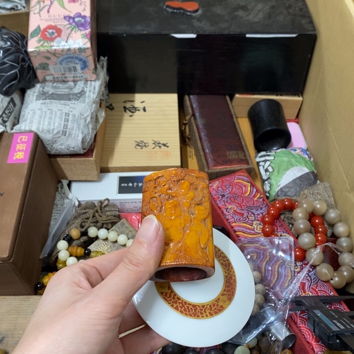 瓷片哈哈中古工艺品一件