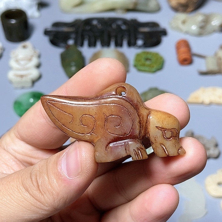 和田玉未镶嵌颈饰86