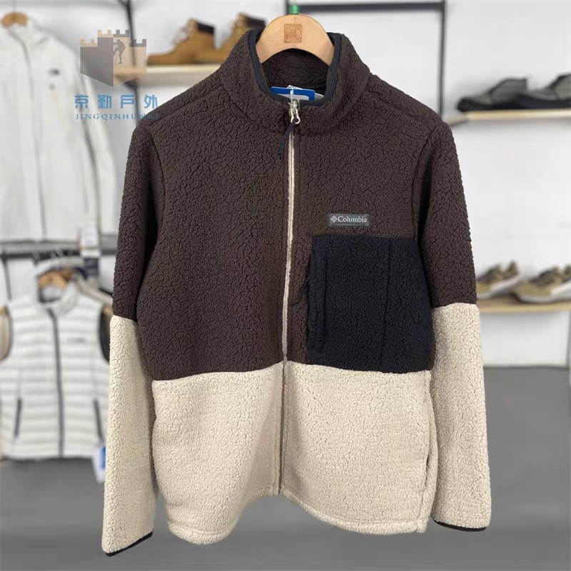 新款男士夹棉颗粒绒抓绒外套时尚保暖