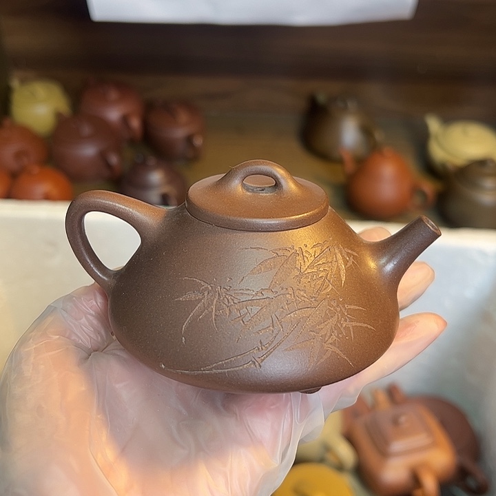 紫砂茶壶宜兴紫砂壶紫泥160