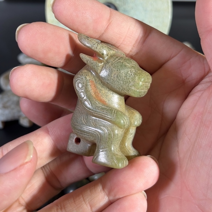 开***乐和田玉（糖玉）未镶嵌挂件