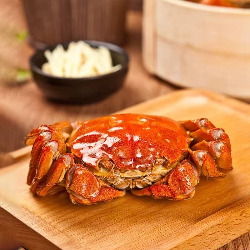【活蟹】兴化红膏大闸蟹母蟹4-4.5两六只装顺丰京东